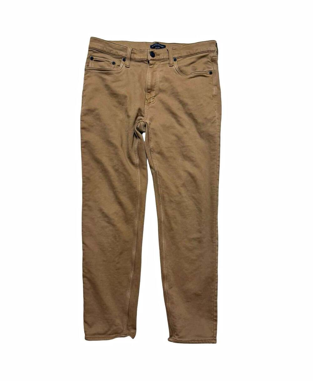 Banana Republic Men’s Pants 32x30 Tan Brown Stretch Cotton 5 Pocket Straigh
